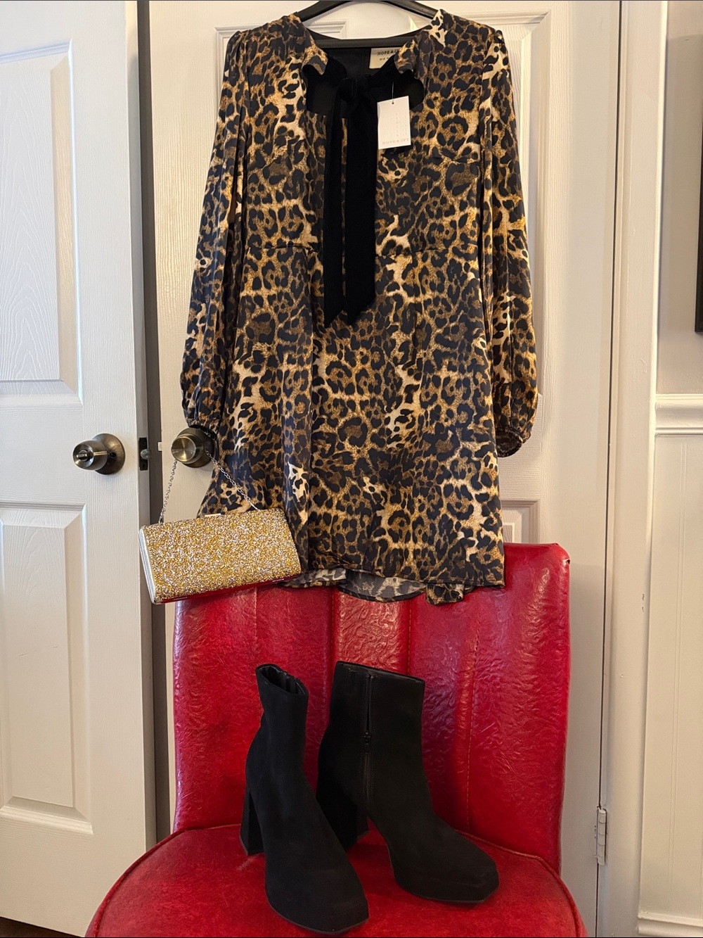 Hope & Ivy “India” Leopard Print Mini Dress – NWT – UK 16 / US 12